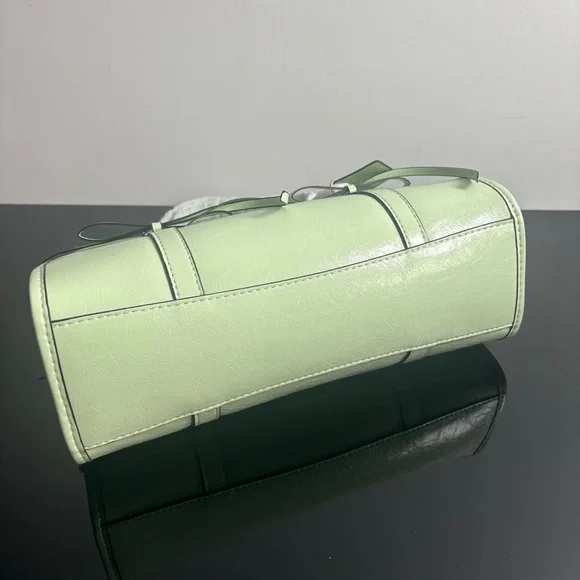 Coach Baguette Bag Green Bow Flap Shoulder Chic - Picture 4 of 8